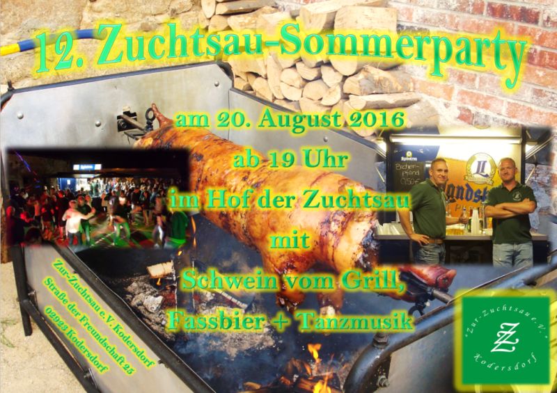 12. Zuchtsau-Sommerparty